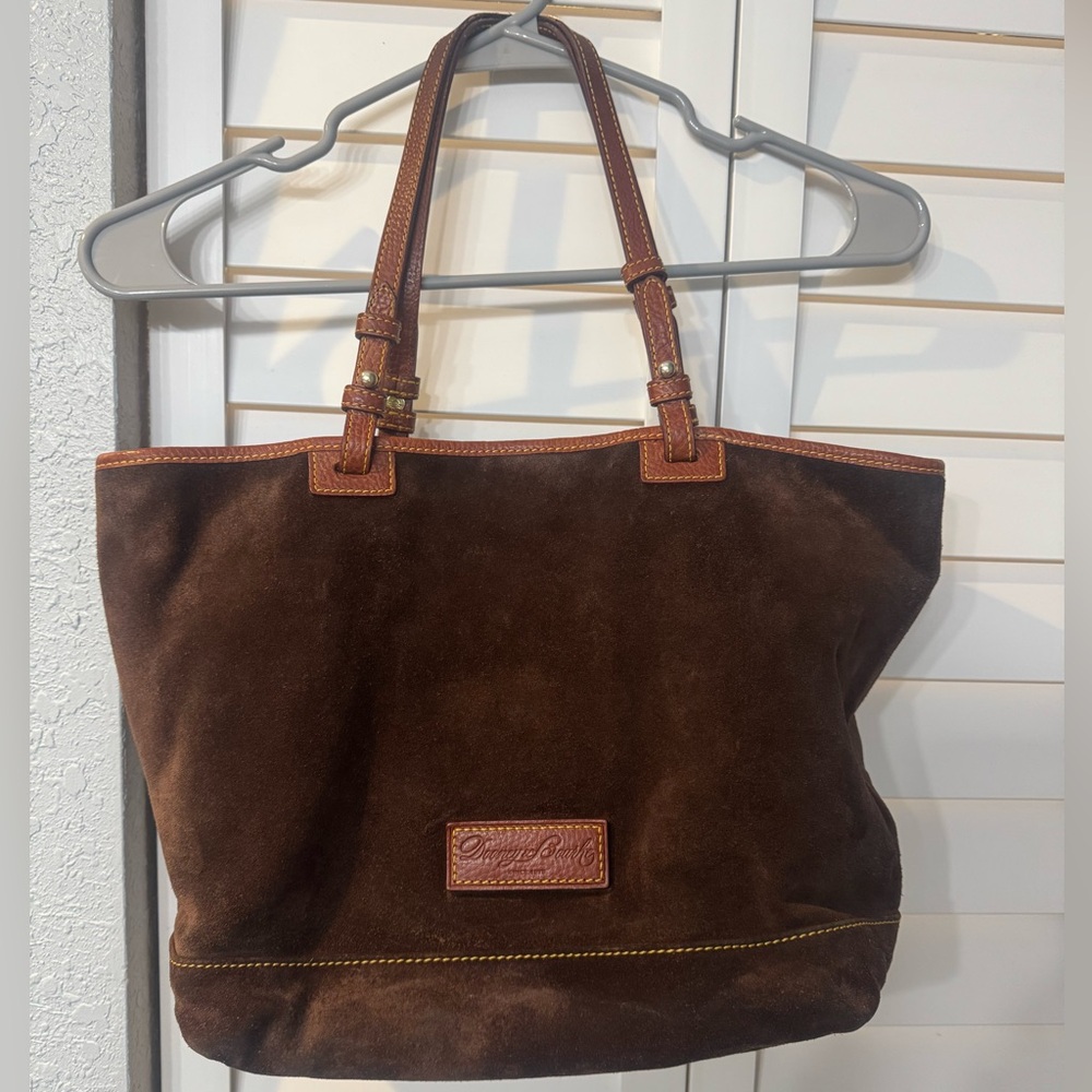 Dooney & Bourke Chocolate Brown Suede Tote